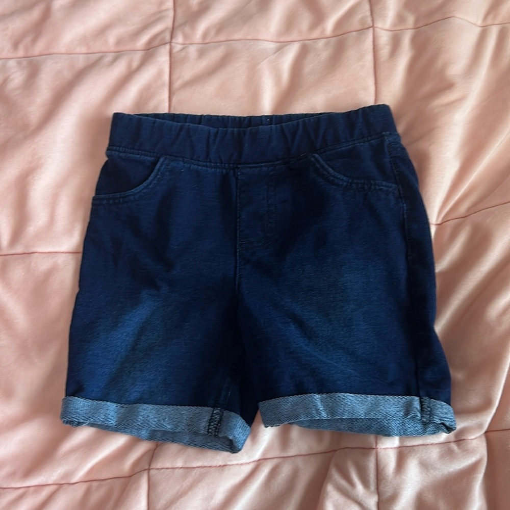 Girls dark blue jean shorts